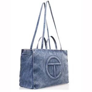 Large Telfar Shopper (Denim)